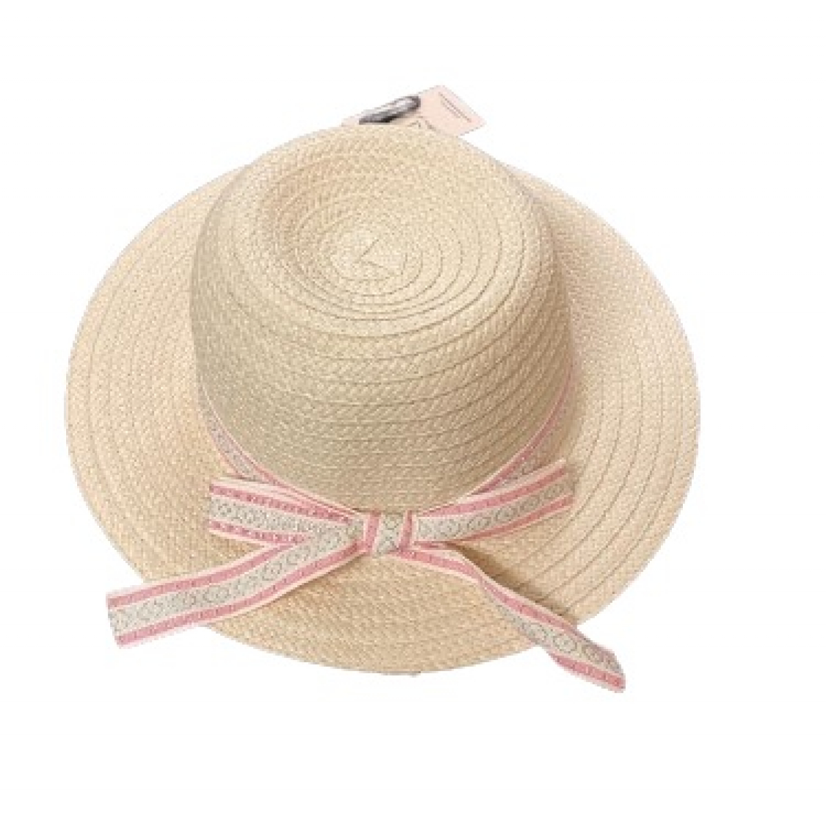 Chapeau enfant liseré rose