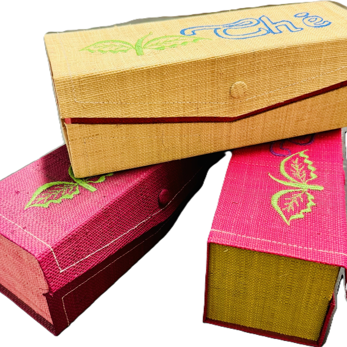 Boite à Thé en Raphia