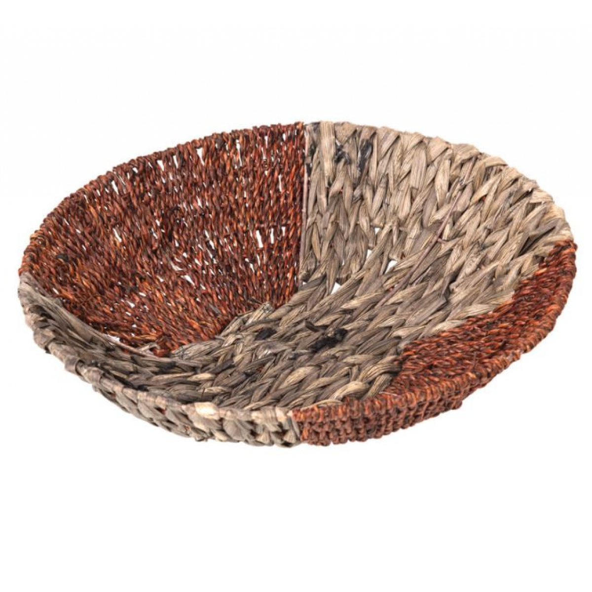 Corbeille ronde grise