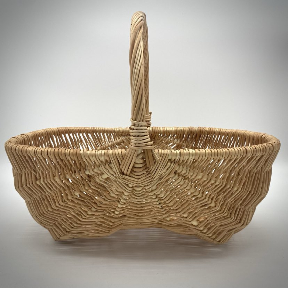 Panier Bourguignon osier blanc - GM