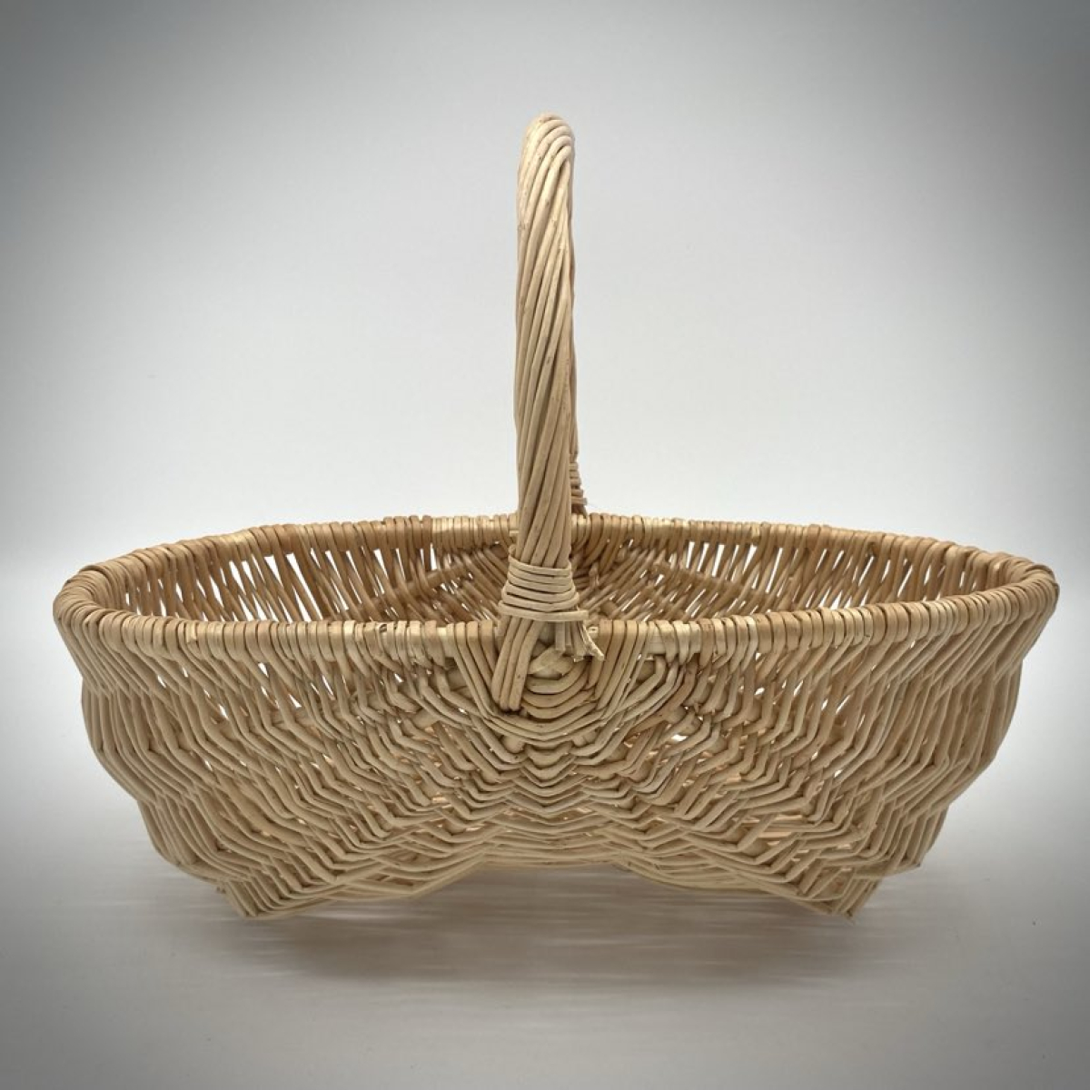 Panier Bourguignon osier blanc - MM