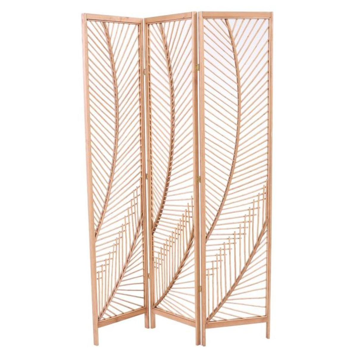Rattan folding screen N°1