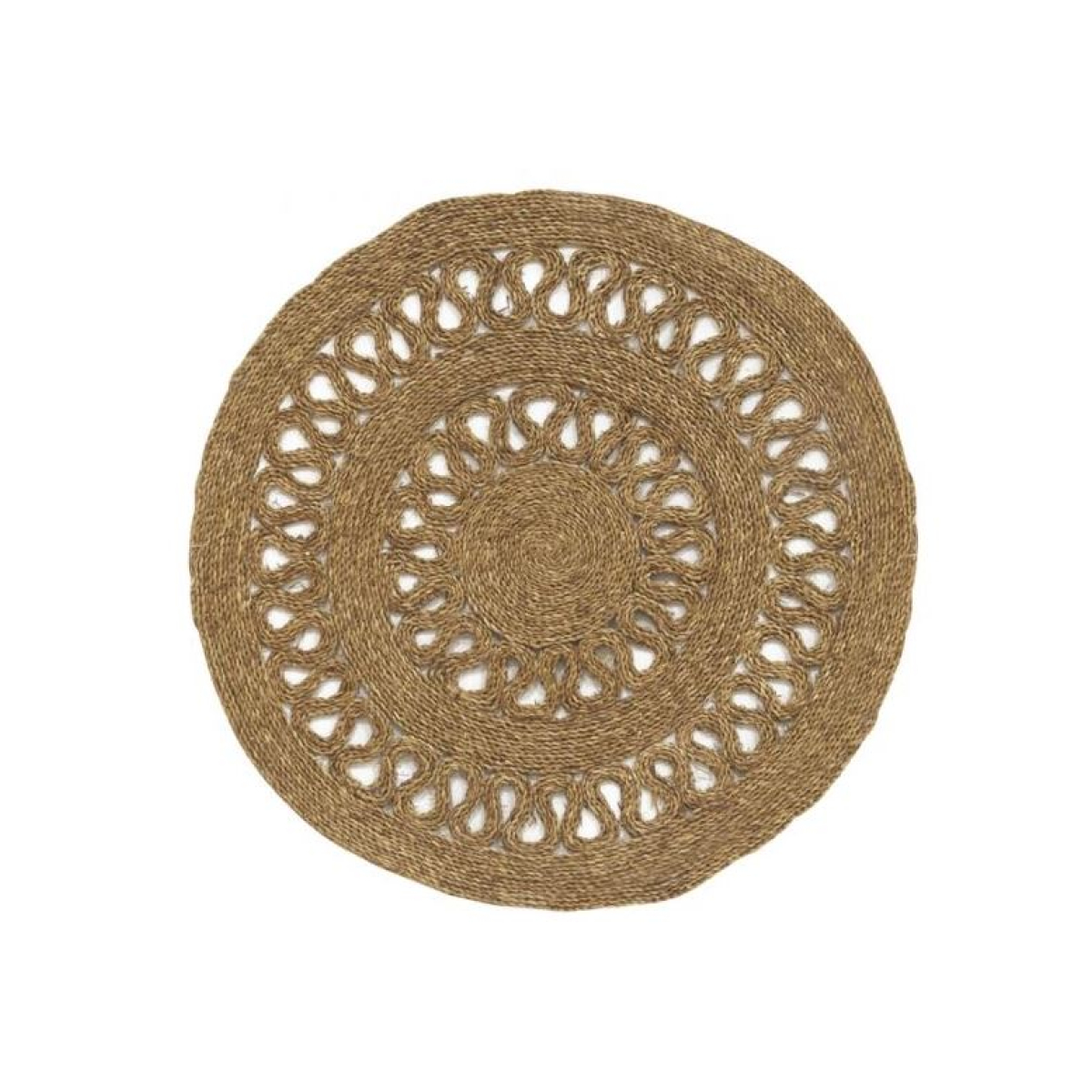 Round openwork carpet