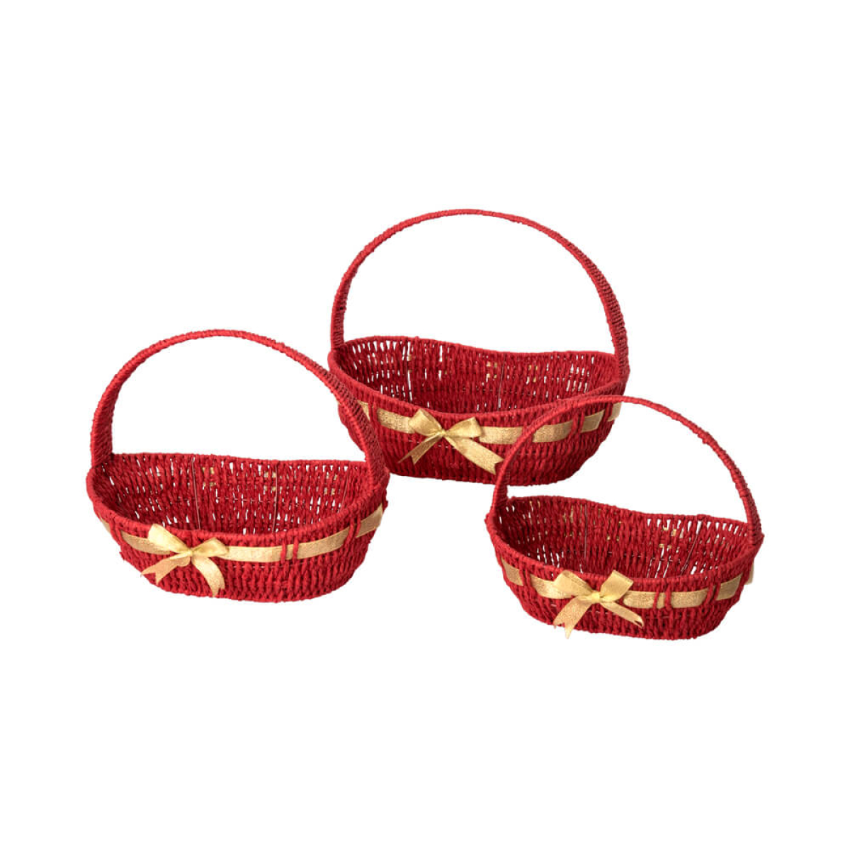 Christmas basket with oval handle - GM