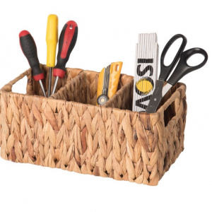 3 compartment storage basket