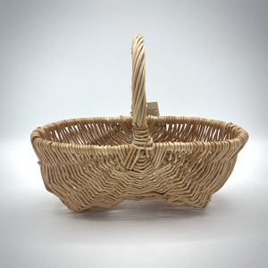 Panier Bourguignon osier blanc - PM