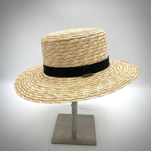 Chapeau Paille ruban noir 2