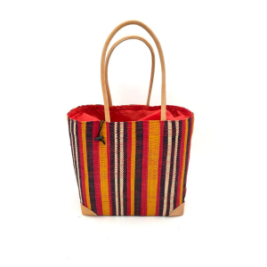 Bayadère red shopping bag - PM