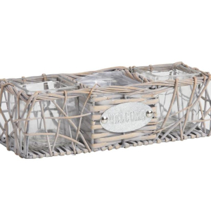 Jardinière en osier