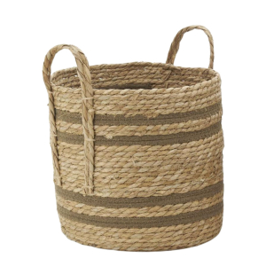 Cache pot jonc/coton - PM