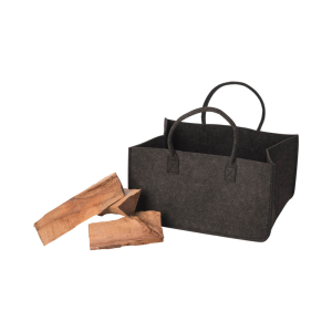Sac en feutre gris anthracite pour bois de chauffa