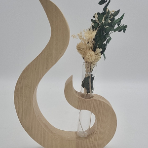 single-flower vase with its test tube
