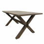 Table en teck marron