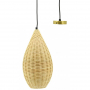 Lustre en rotin naturel - goutte